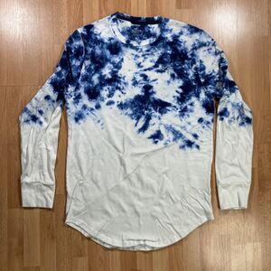 Hollister Long Sleeved TeeShirt (Men’s Size S) • Blue & White tie dye • Cotton